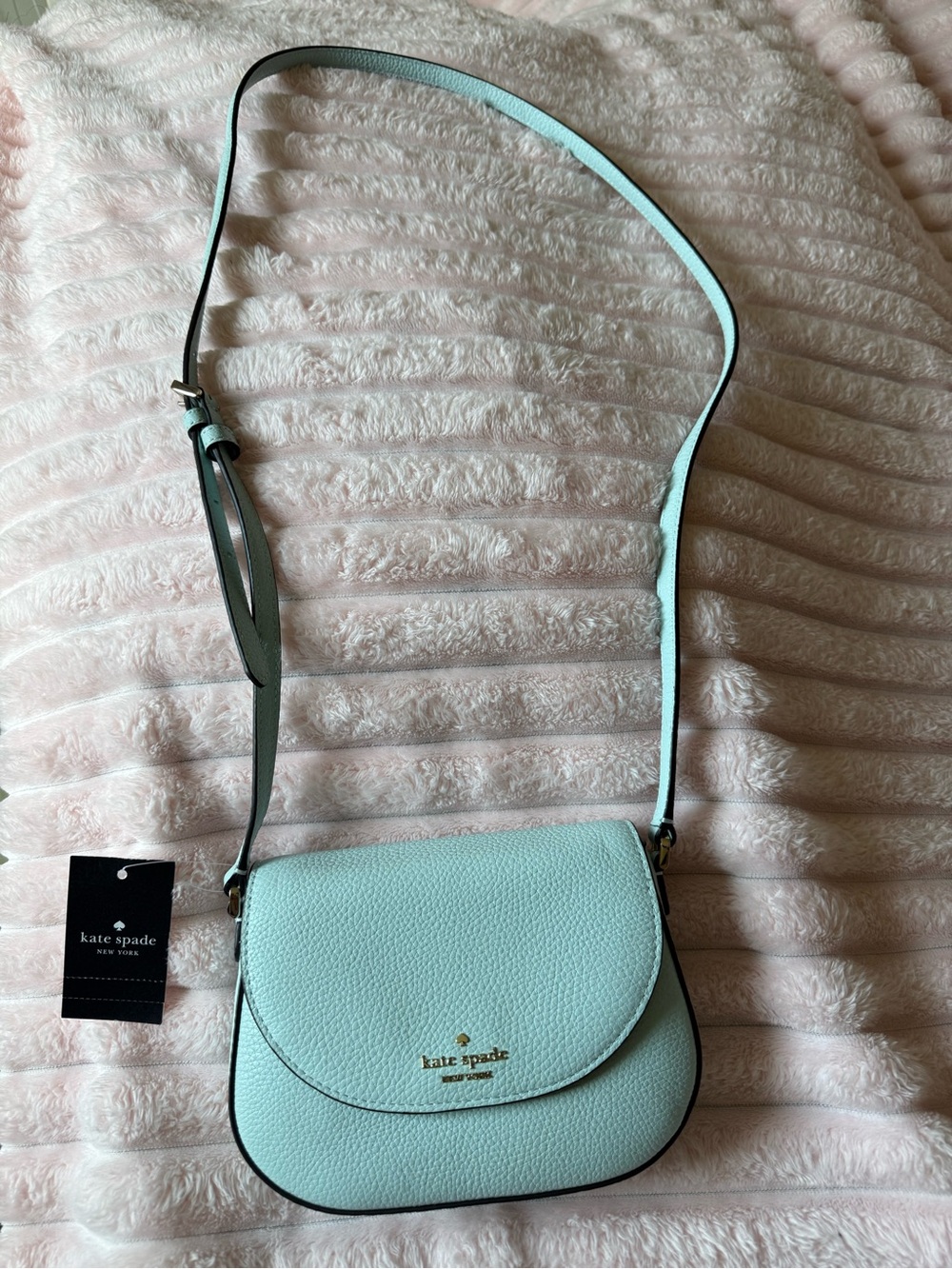 kate spade blue glow pebble leather crossbody - Picture 3 of 7
